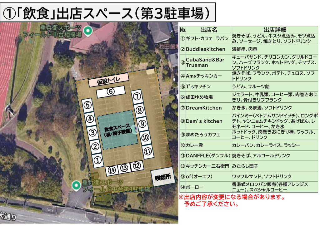 出店スペース（第3駐車場）